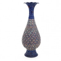 گلدان میناکاری اصفهان ارتفاع 25 سانتی متر..