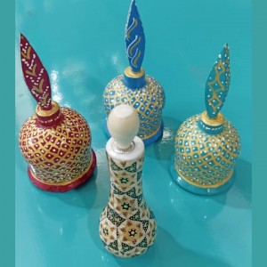 سرمه دان خاتم کاری و نقاشی دست ساز